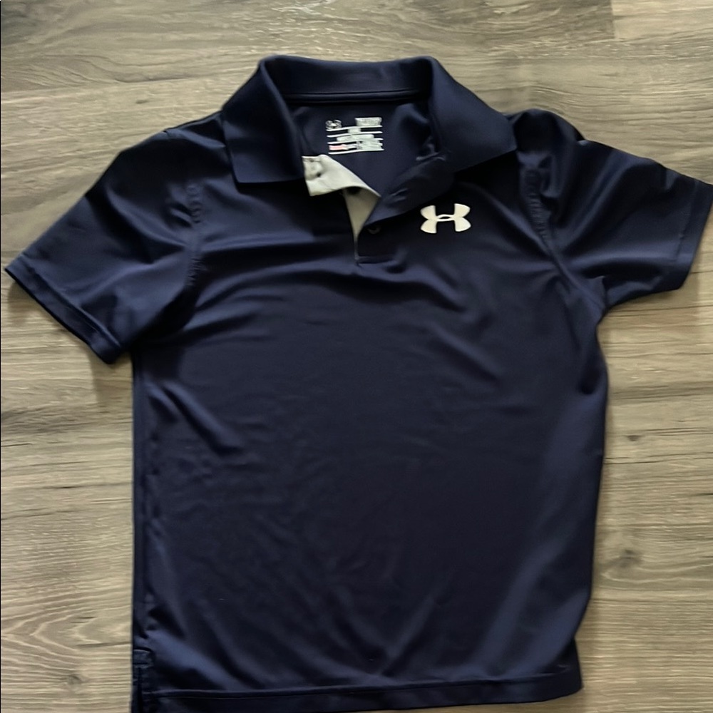 Under Armour Kids Dark Blue Polo